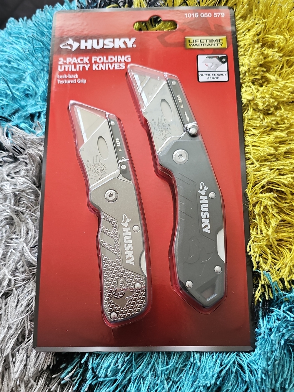 Sky Husky 2-Pack Folding Utility Knives — Silver